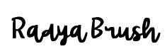 Radya Brush font preview