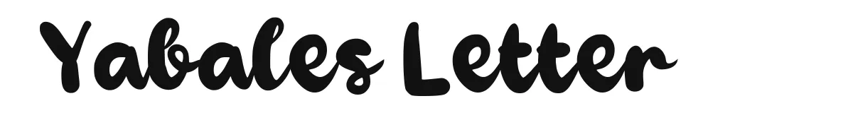 Yabales Letter font preview
