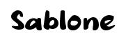 Sablone original font preview