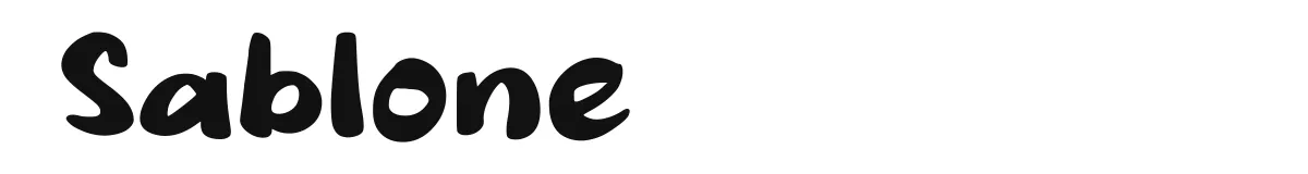 Sablone font preview