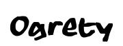 Ogrety font preview