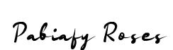 Pabiafy Roses font preview