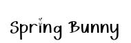Spring Bunny font preview