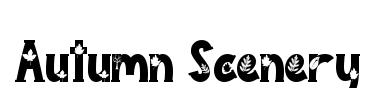 Autumn Scenery font preview
