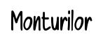 Monturilor original font preview