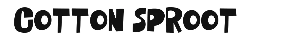Cotton Sproot original font preview