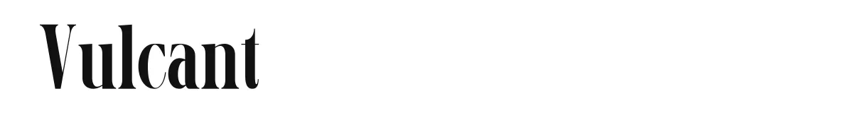 Vulcant original font preview