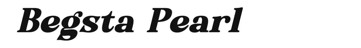Begsta Pearl Italic Demo Version preview