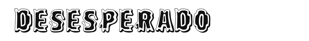 Desesperado original font preview
