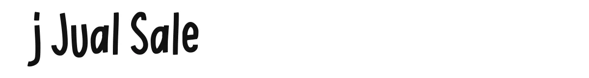 j Jual Sale original font preview