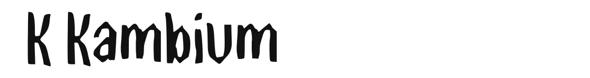 K Kambium font preview