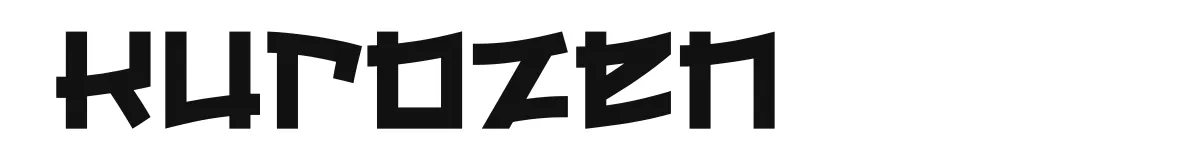 Kurozen original font preview