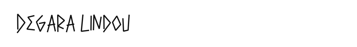 Degara Lindou font preview