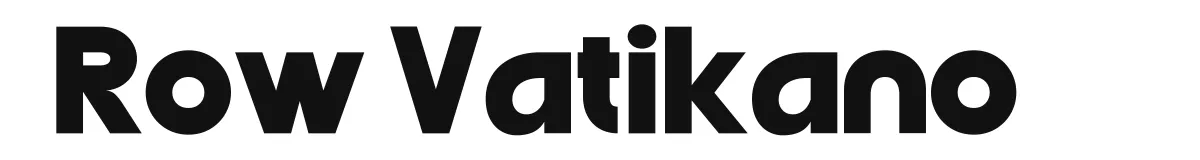 Row Vatikano original font preview