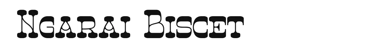 Ngarai Biscet original font preview