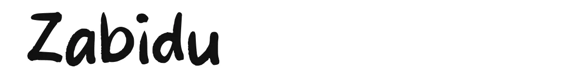 Zabidu font preview