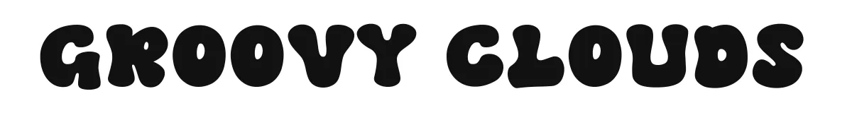 Groovy Clouds font preview