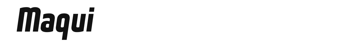 Maqui original font preview