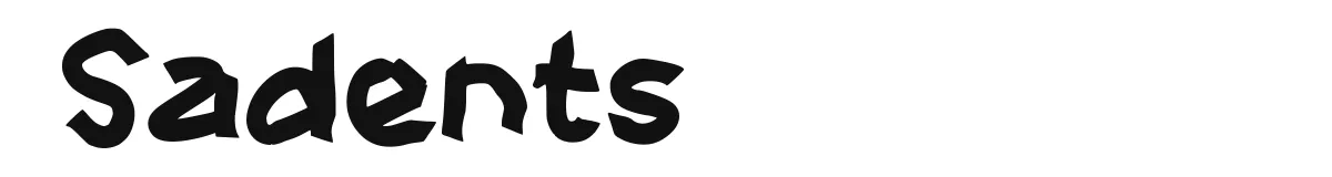 Sadents original font preview