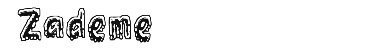 Zademe font preview