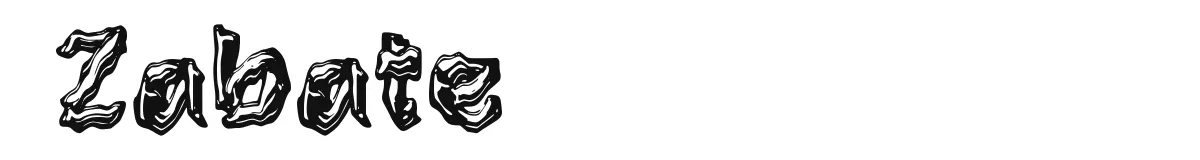 Zabate original font preview
