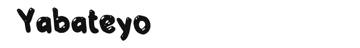 Yabateyo original font preview