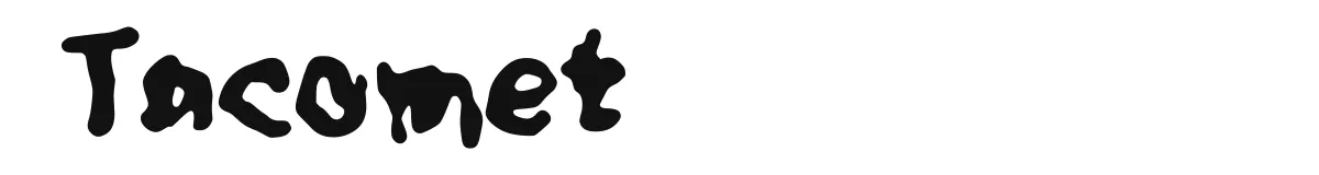 Tacomet original font preview