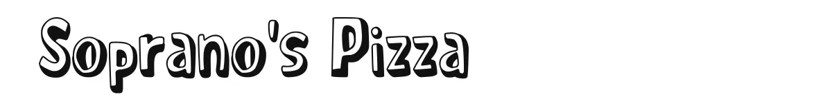 Soprano's Pizza font preview