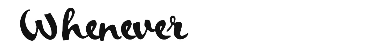 Whenever original font preview