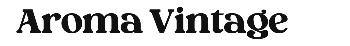 Aroma Vintage font preview