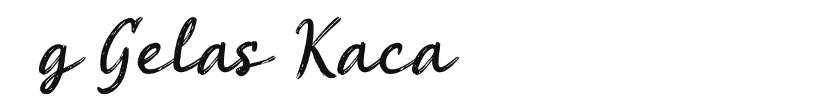 g Gelas Kaca original font preview