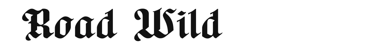 Road Wild font preview