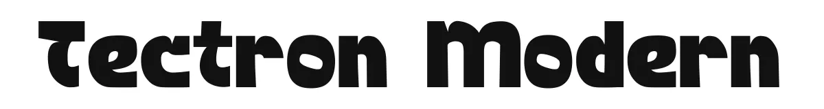 Tectron Modern font preview