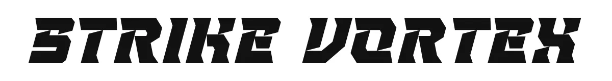 Strike Vortex font preview