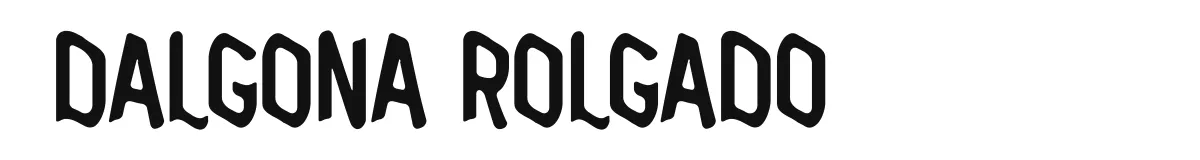 Dalgona Rolgado font preview