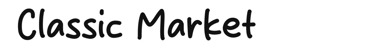Classic Market font preview