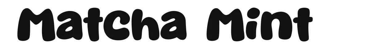 Matcha Mint font preview