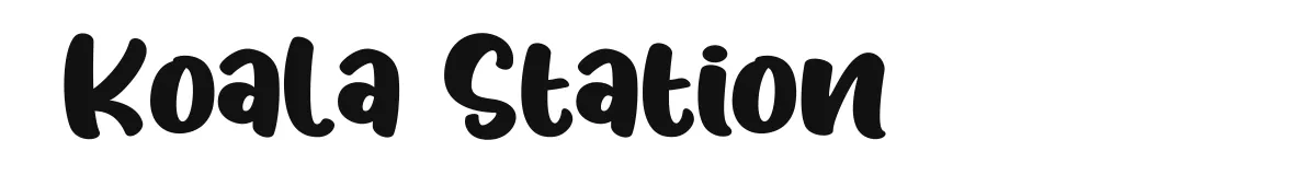 Koala Station font preview