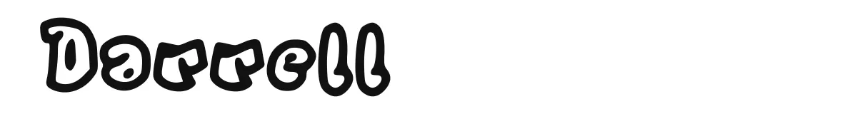 Darrell font preview