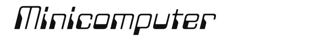 Minicomputer font preview