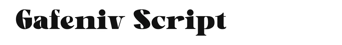 Gafeniv Script Gafeniv preview