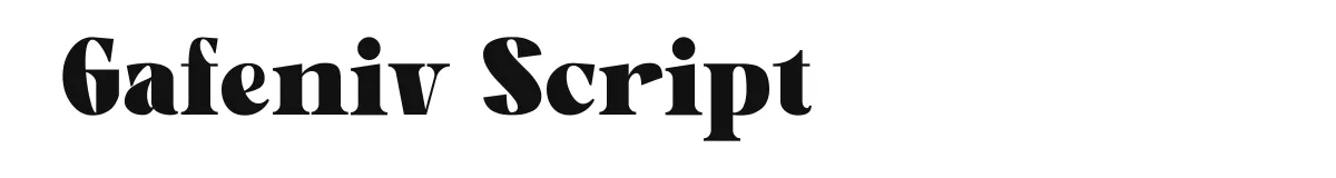 Gafeniv Script Gafeniv Condensed preview