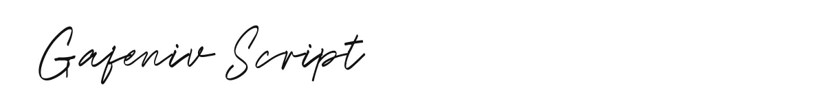 Gafeniv Script font preview
