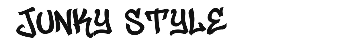 Junky Style font preview