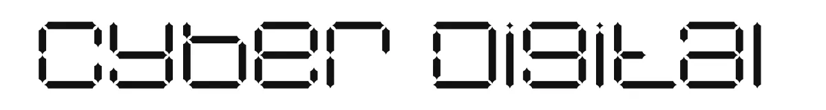 Cyber Digital font preview