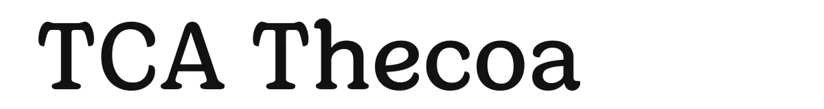 TCA Thecoa font preview