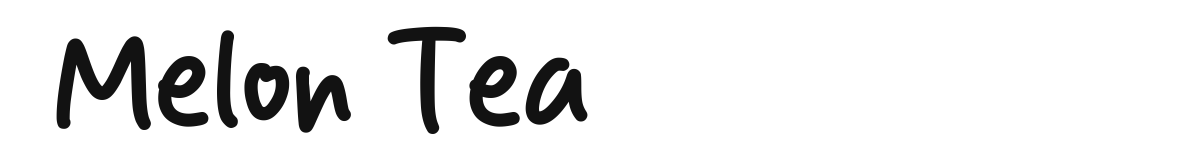 Melon Tea font preview