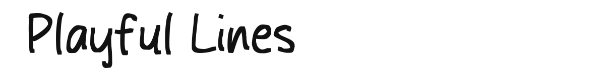 Playful Lines font preview