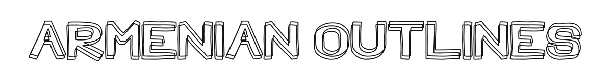 Armenian Outlines font preview