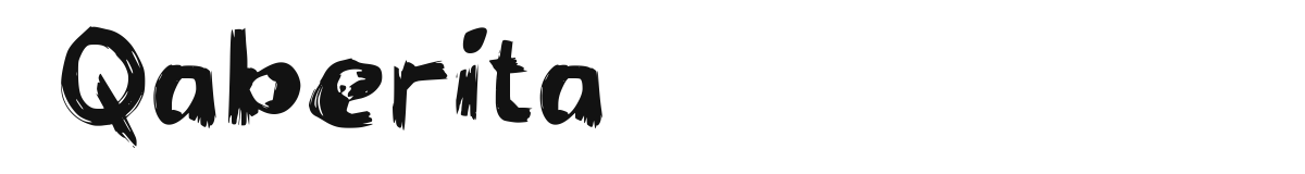 Qaberita font preview